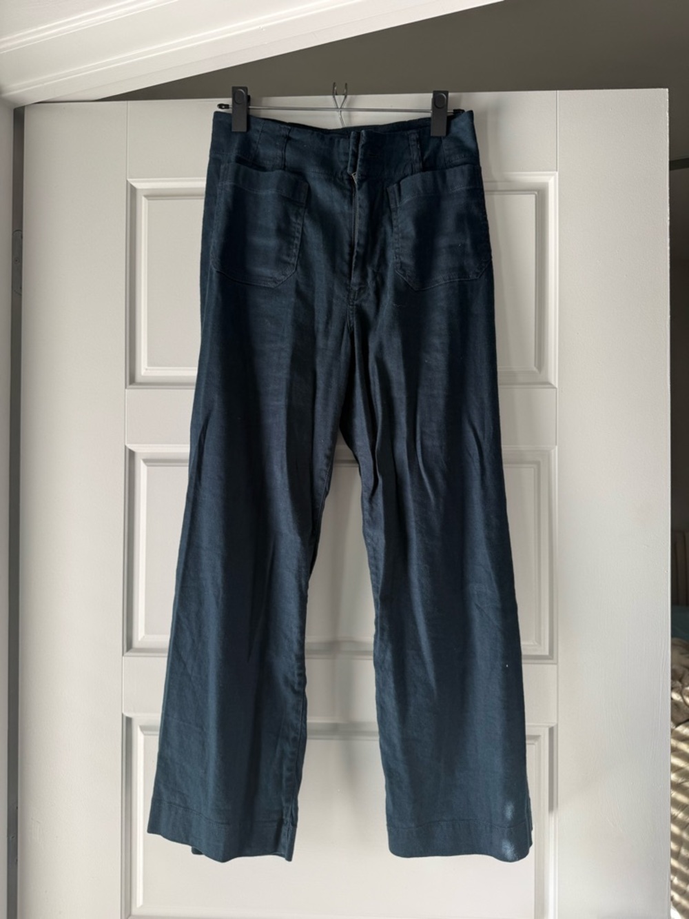 Anthropologie Maeve Black Jeans with Contrast Stitching